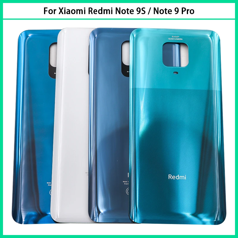 Новинка для Xiaomi Redmi Note 9S / 9 Pro 64MP Задняя крышка батареи Note9S задняя дверь 3D