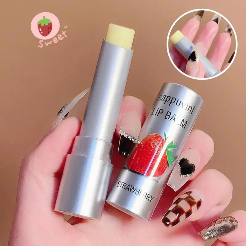 

Coconut Strawberry Lip Balm Natural Lipstick Moisturizing Nourishing Long Lasting Lip Gloss Plumper Makeup Lip Care Cosmetics