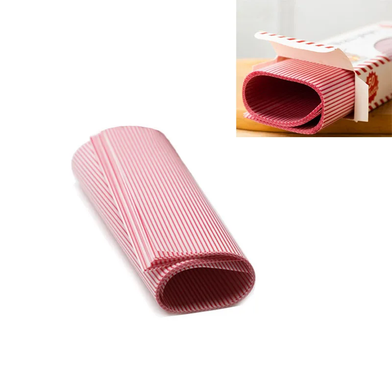 Восковая бумага для сэндвичей и хлебобулочных изделий с сердечками и цветочными узорами Декоративная пищевая упаковочная бумага для выпечки и упаковки