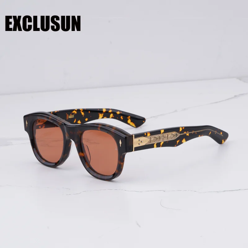 Оригинальные солнцезащитные очки UMIT BENAN X Torotise мужские винтажные овальные весна