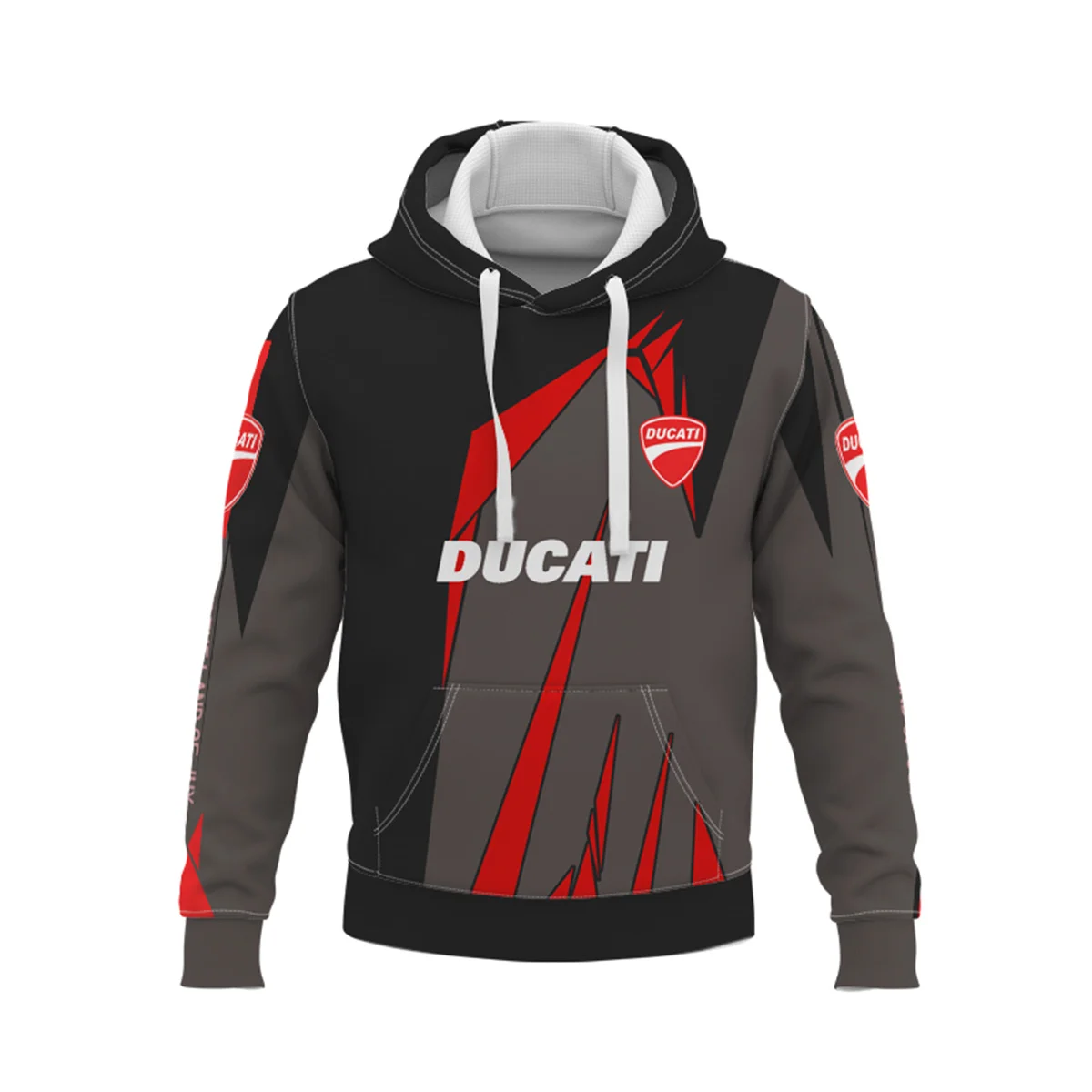 

Толстовка мужская с логотипом мотоцикла Ducati, свитшот с 3D принтом для улицы и гонок, Модный повседневный пуловер в стиле хип-хоп