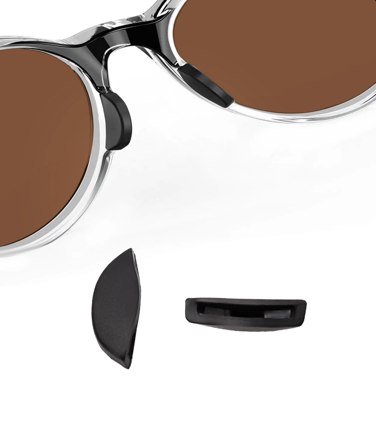 Фото Антиоскользящие сменные накладки на носоупоры для оправы Oakley HSTN SQ OO9533 - гигиеничный и приятный для кожи материал №3