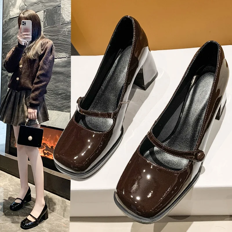 Фирменные туфли-лодочки в стиле ретро женская обувь сандалии женские