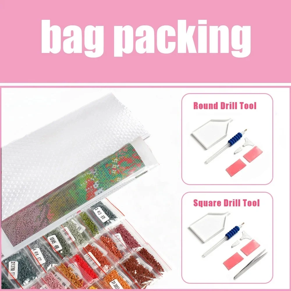 5D Комплект Алмазной Живописи Полная Круглая Квадратная Алмазная Мозаика Хуacan