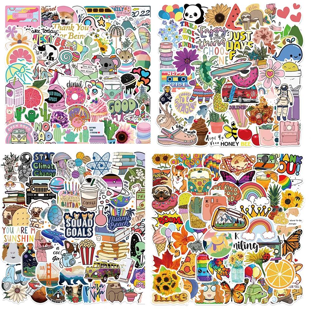 

10/50pcs Cartoon Girls Vsco Stickers For Guitar DIY TOY Bicycle Motorcycle Car Skateboard Snowboard Laptop Luggage