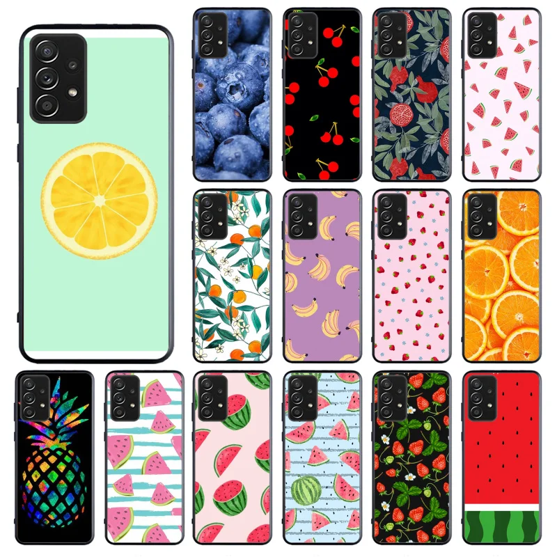 

Phone Case for Samsung Galaxy A73 A53 A13 A22 A12 A32 A71 A21S A33 A52 A72 A02 A03 A51 A31 M31 Fruit