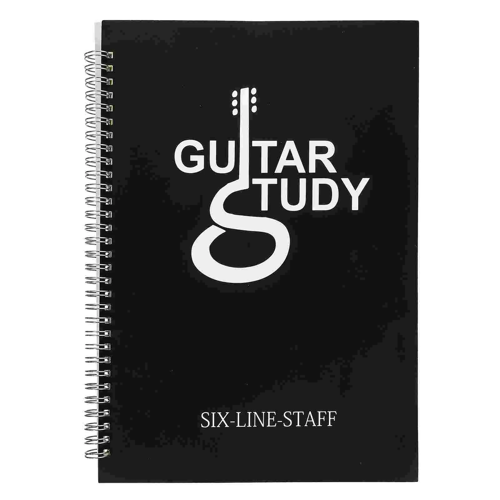 

Guitarist Supplies Sheet Music Book Large Notebook Work Tablature Staff Manuscript Paper Blank Portable Score Plastic Chord