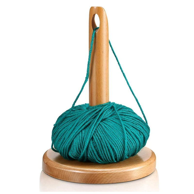 

New Wood Yarn Holder For Knitting Crochet With Hole Knitting Embroidery Accessory Gift Yarn Organising Tool For Granny