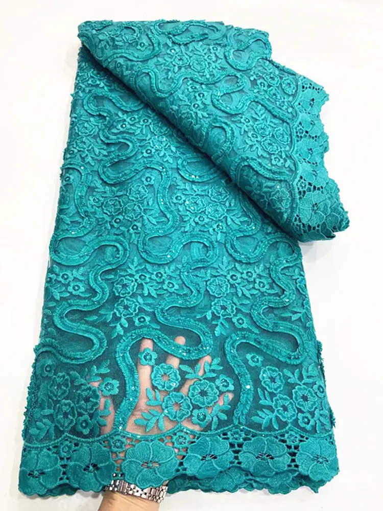 

NDPN123 ярко-зеленая ткань с блестками, высококачественное гипюровое кружево с вышивкой для вечерние ринки/свадебного платья
