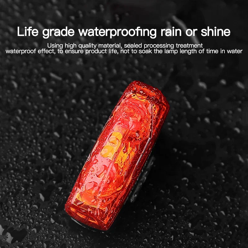 Bicycle Light Magnetically Generated Electricity Rear Lamp Waterproof LED Bike Taillight Lanterna Bicicleta Accessories