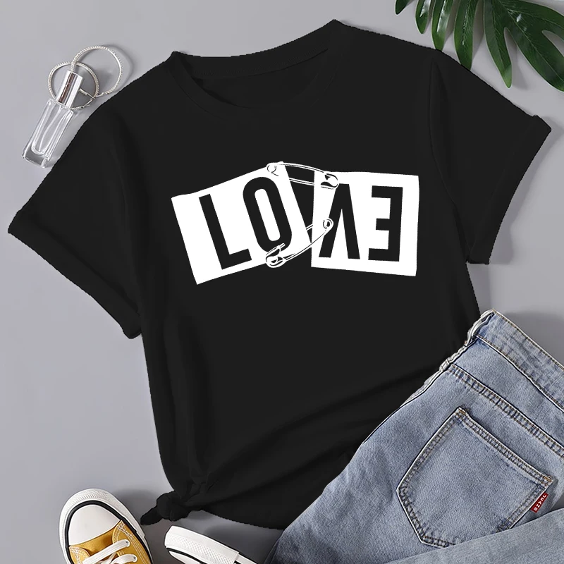 

Женская футболка в стиле Харадзюку, Повседневная футболка с коротким рукавом и мультяшным принтом, Милая футболка с графическим принтом, же...