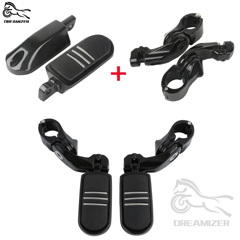 Подножки для шоссе, подножки 1-1/4 дюйма, подножки для Harley Davidson Street Glide Road Glide, мотоциклетная подножка, алюминиевая подножка