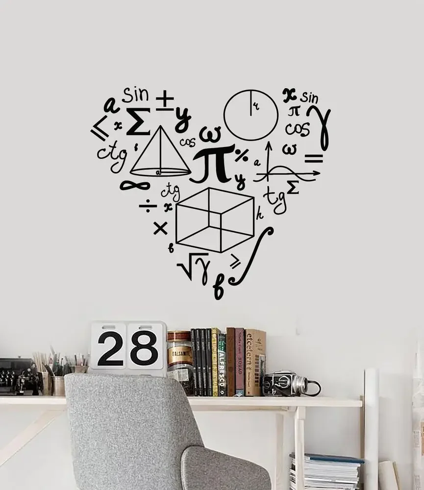 Виниловая настенная наклейка с рисунком на стену в стиле школа класс