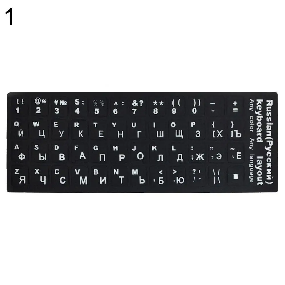 

English Russian Japanese Thai Letters Laptop Computer Keyboard Layout Stickers