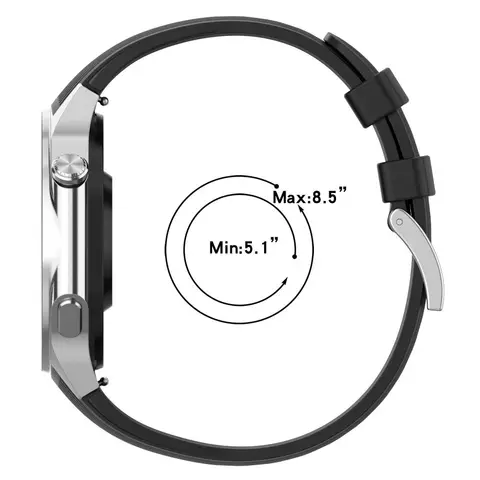 Ремешок силиконовый сменный для наручных часов, дышащий браслет в полоску с иглами и пряжкой для Oppo Watch X/Oneplus Watch2