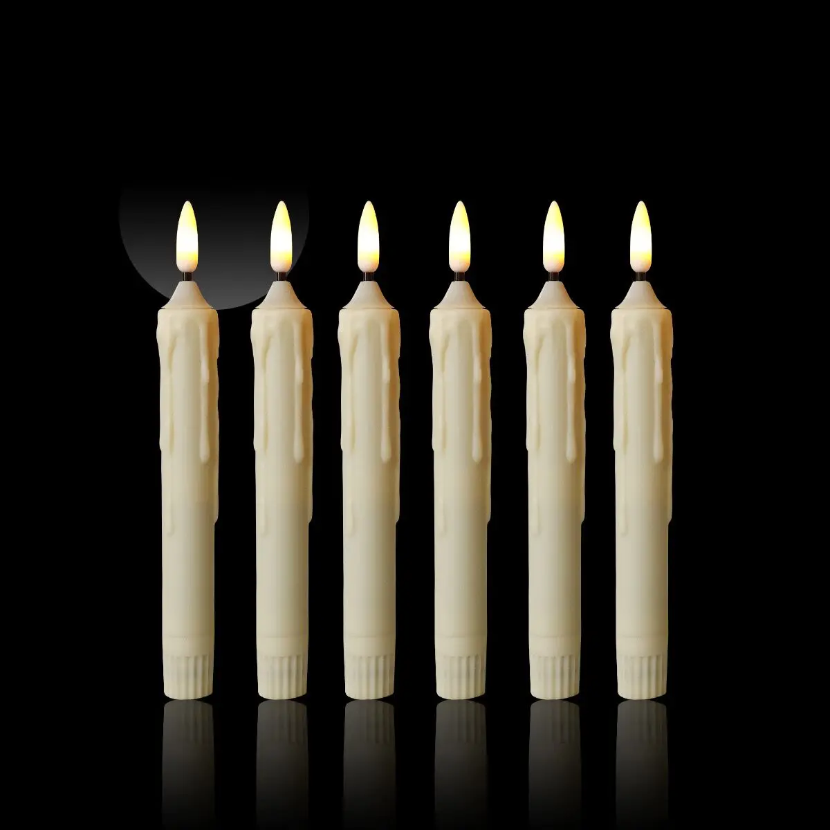 

Беспламенные LED свечи Слоновая кость 6,6 дюйма