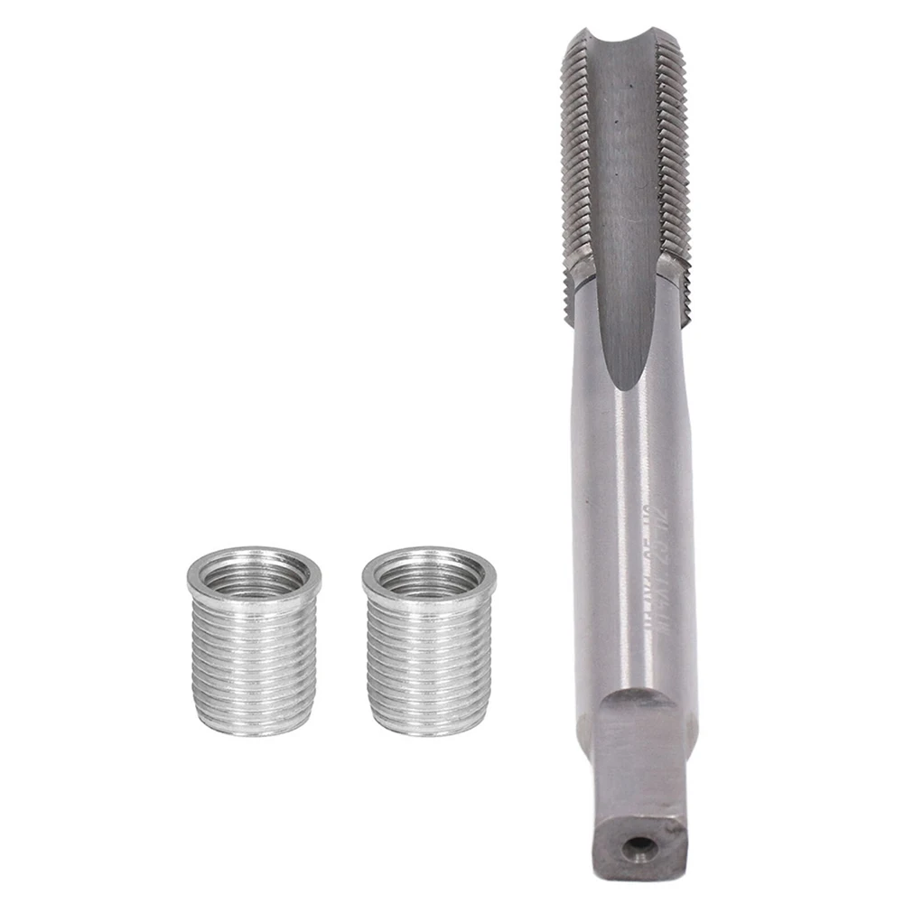 

10PCS Thread Hole Repair Tools Metal M10 X 1.0 Nuts And 1PCS M12 X1.0 Tap For Restoring Damaged Threads Repair Tools Drill Bit