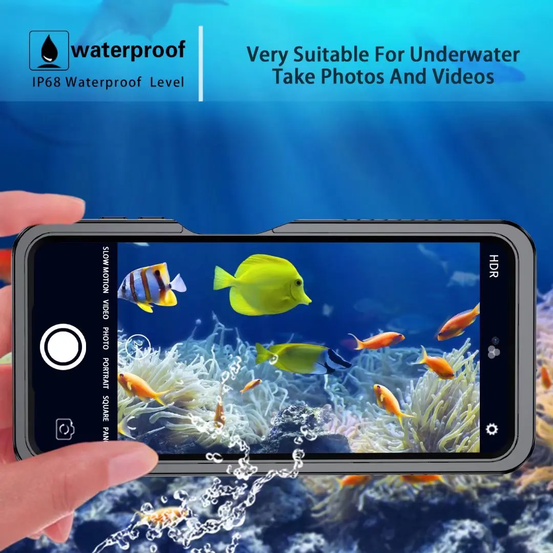 Military Grade Protect IP68 Waterproof Case for MOTO G Power 2021 Heavy Duty Shockproof Diving Cover Built in Screen Protector