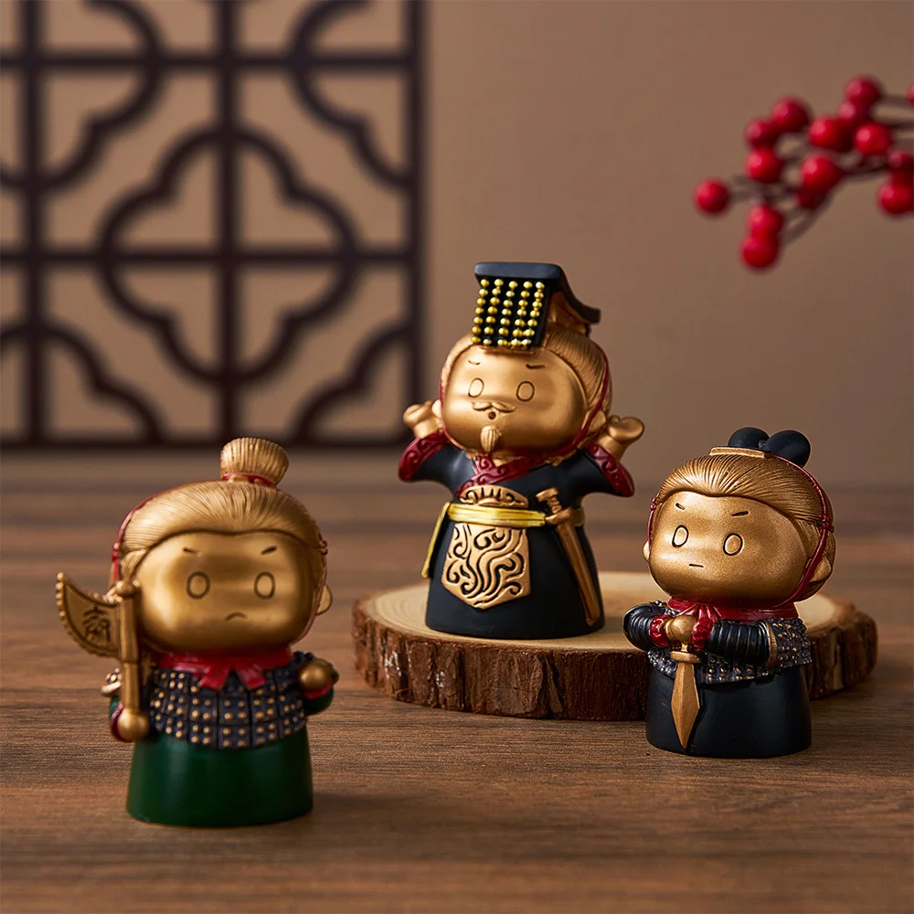 

Chinese Traditional Style Retro Creative Terracotta Ornaments Study Room Window Display Arts Crafts Supplies Resin Charms Gift