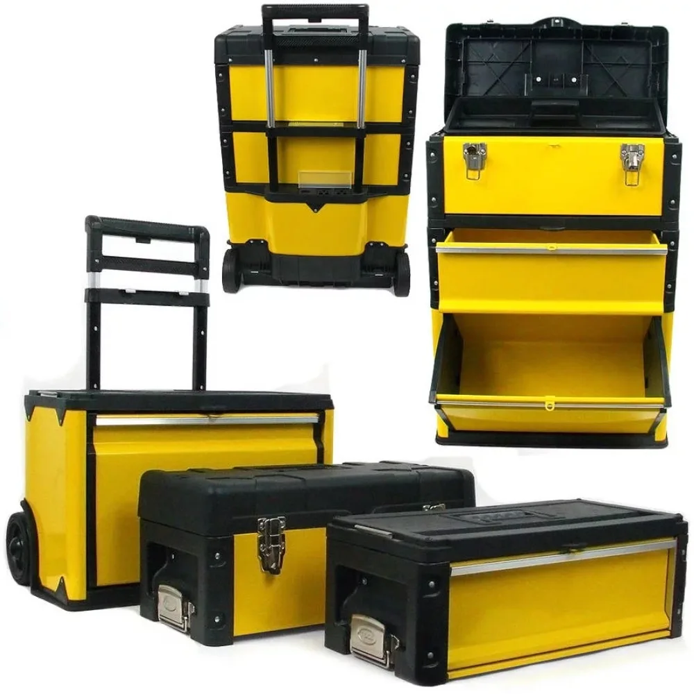 

tool box organizer tool box with wheels 3-in-1 Oversized Portable Tool Chest Free Shipping