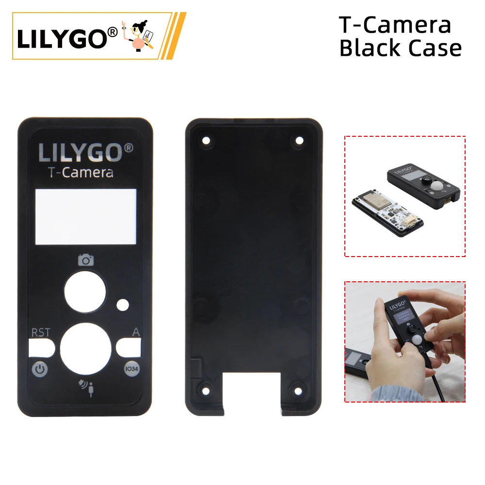 

LILYGO® T-Camera Black PVC Case Soft Rubber Sleeve Чехол T-Camera черный из ПВХ, мягкий резиновый чехол для T-Camera ESP32, аксессуары для модуля камеры