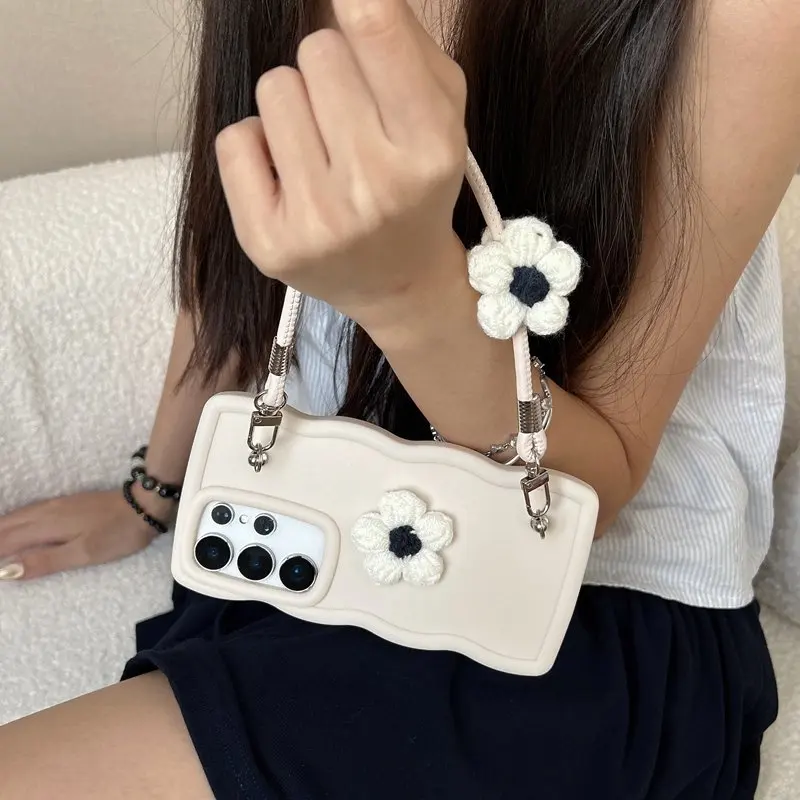 Чехол для телефона Furry Flowers Rope Candy Wave для Oppo A5X A3X A3 A5 Pro A40M A40 A60 A80 5G A79 A78 A77 A76 A74 A73 A72 A77S Cover (art.: 3920d2ffa8ede) - 3920d2ffa8ede