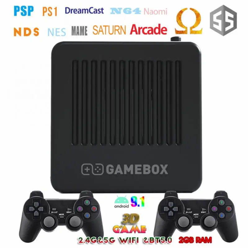 G11 4K HD لعبة فيديو وحدة التحكم 2.4G وحدة تحكم لاسلكية مزدوجة ل PS1/FC/GBA المزدوج نظام الأسرة Gamebox المدمج في 10000 + ألعاب