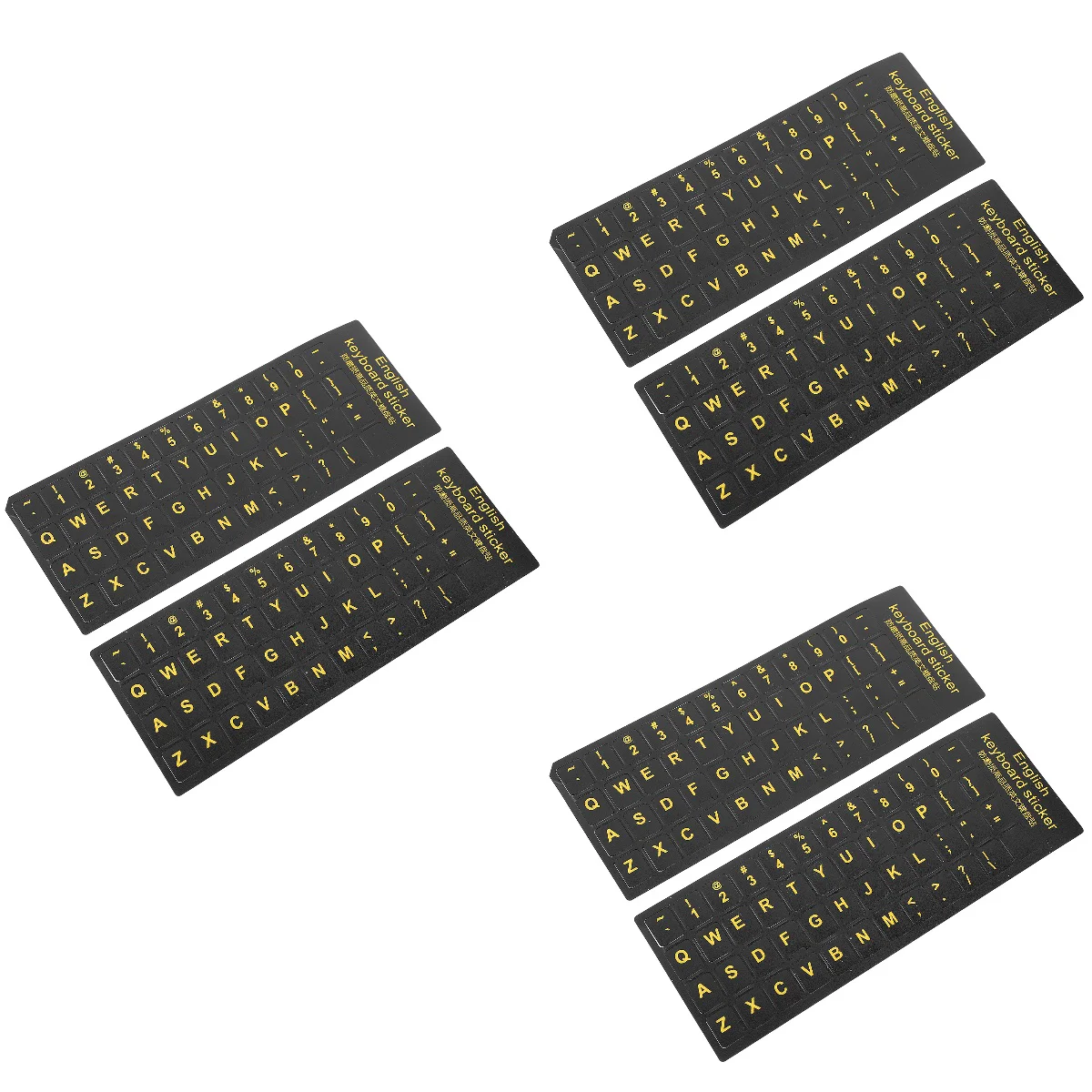 

6 Sheets Computer Keyboard Sticker Keyboard Letter Sticker English Letter Decal