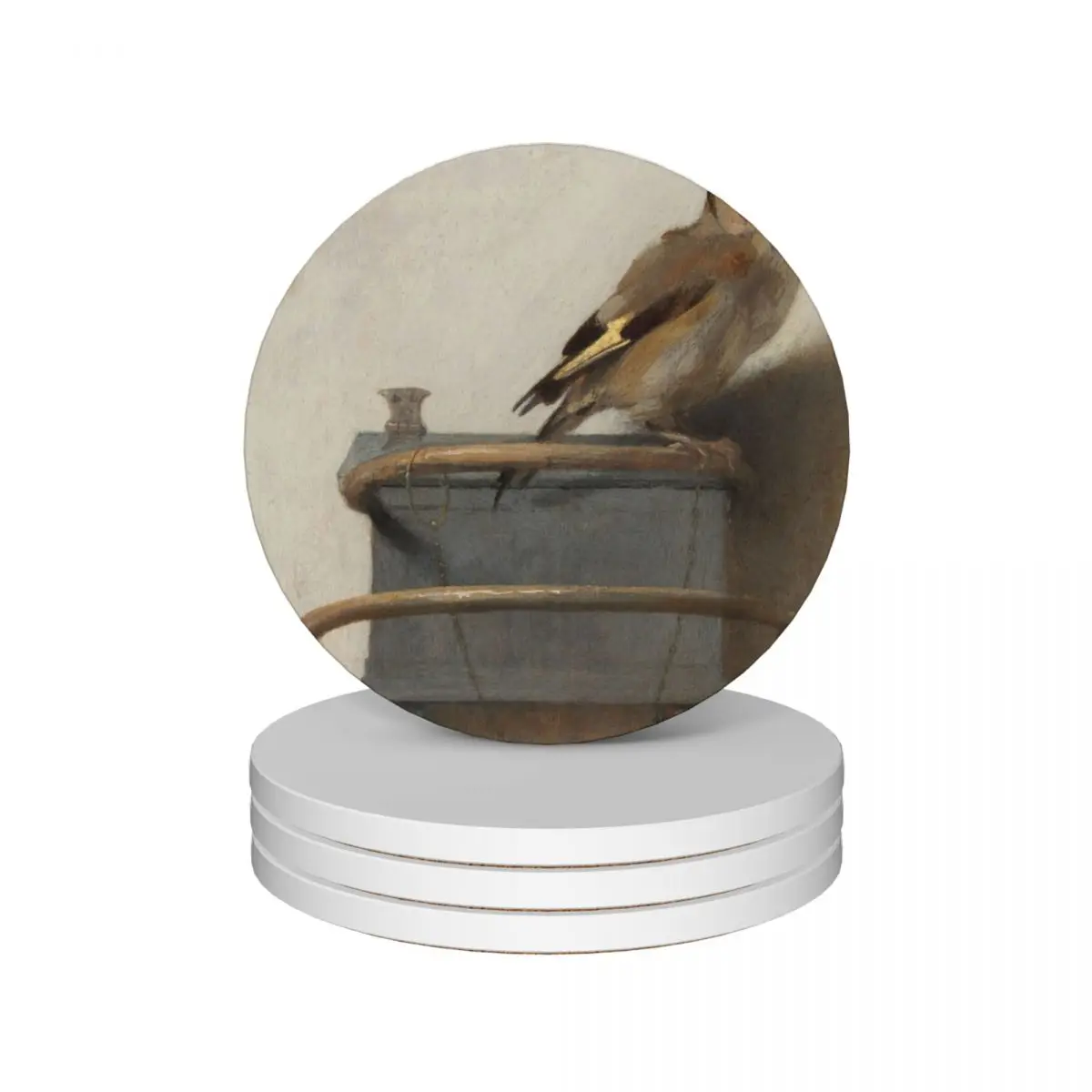 Керамические подставки Goldfinch (Высокое разрешение) Карель фабриция (набор из 4 шт.)