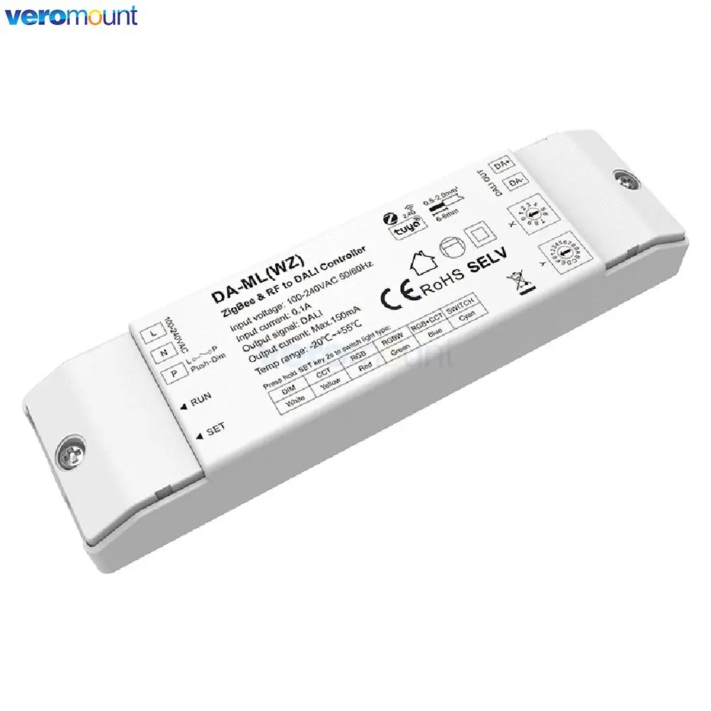 Фото Skydance WiFi ZigBee 2.4G RF DALI Диммер Tuya Smart APP Cloud Control DA-ML DA-ML(WT) DA-ML(WZ) для светодиодных лент RGB/RGBW/CCT №5