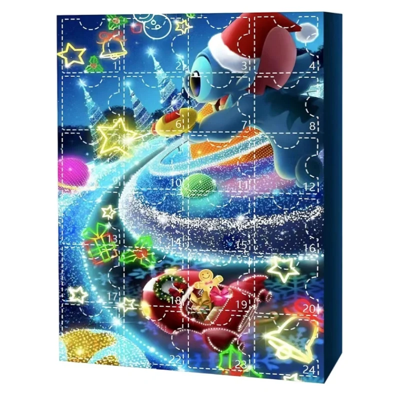 Disney Lilo &amp Stitch 24-дневный Рождественский ангел Адвент Хэллоуин Календарь Слепая