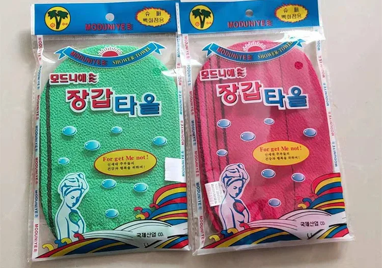 Korea Glove Viscose Scrub Mitt Body Scrub Glove Kessa Mitt Exfoliating Tan Glove
