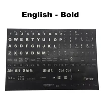 full size russian english keyboard stickers letter alphabet layout sticker for laptop desktop pc