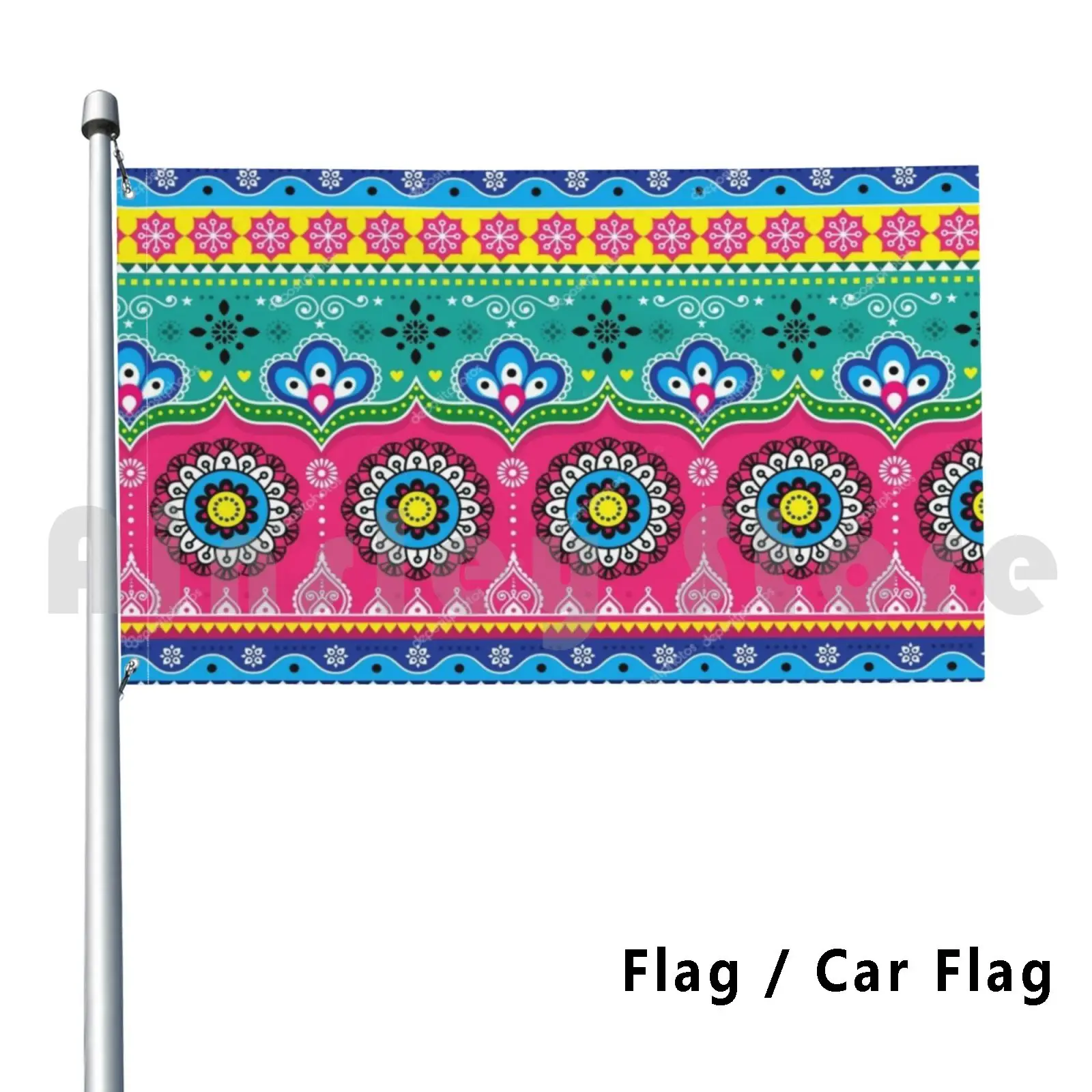 Грузовик художественный уличный Декор флаг автомобиль пакистанский грузовик