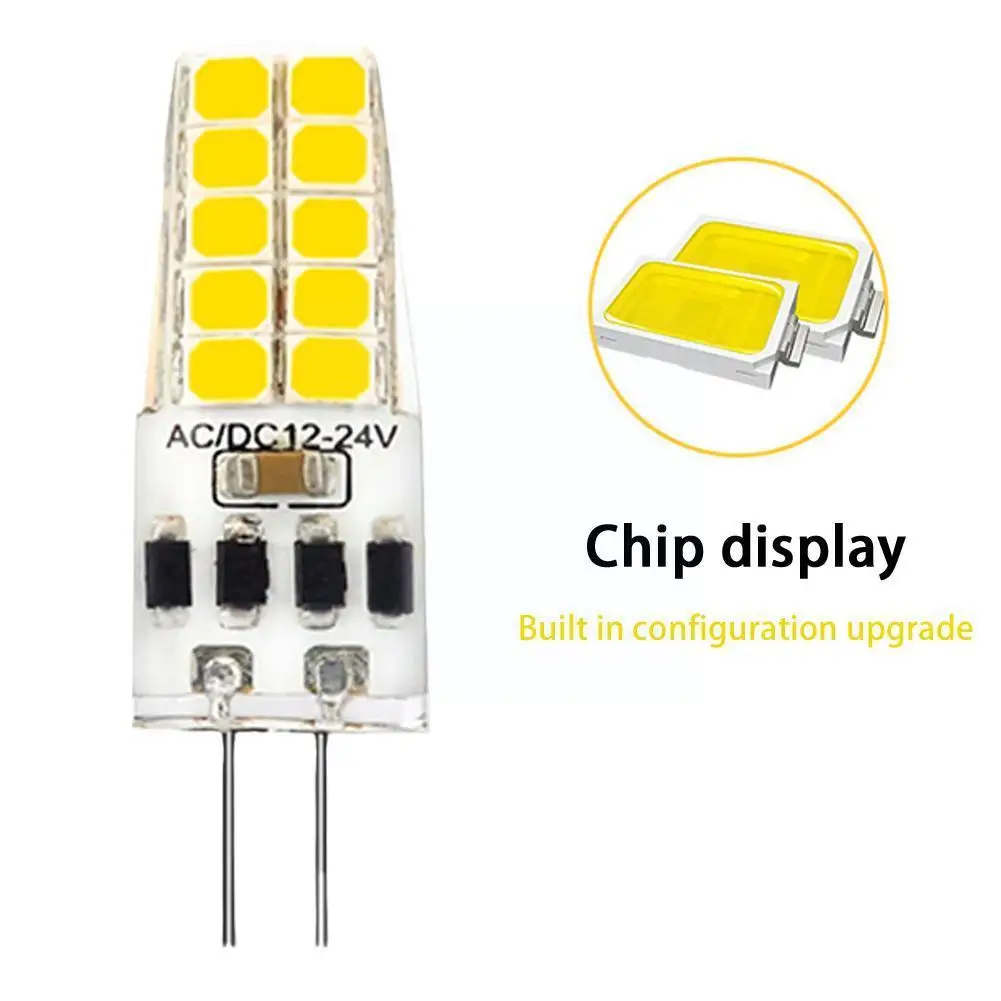 

G4 LED Lamp AC DC 12V Mini Lampada LED Bulb 1505 COB Angle Replace 3W Halogen Light 360 Spotlight G4 Lights Beam Chip T7S2