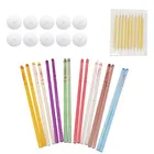 48 шт., прямые свечи для ушей