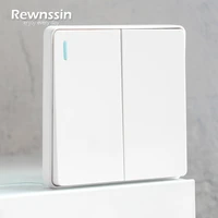 simple plastic white switches and socketsscrewless rocker light switch 20a 45a high power on off eu outlet rj45 internet socket