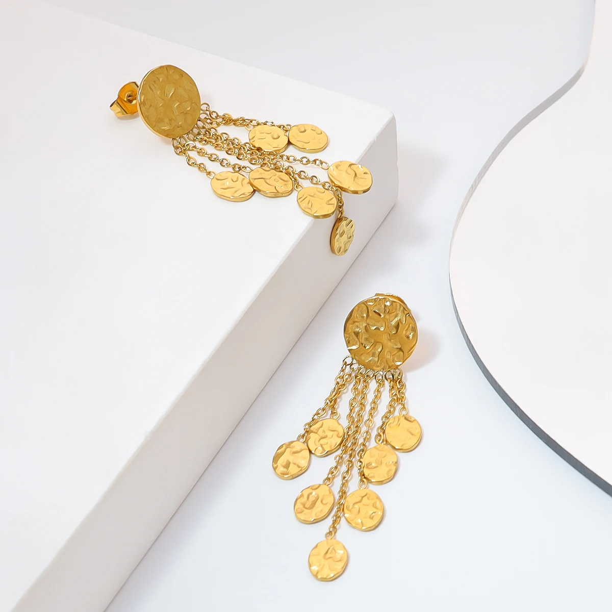 WILD &amp FREE Новая 18 - каратная позолоченная нержавеющая сталь с нержавеющими ушами