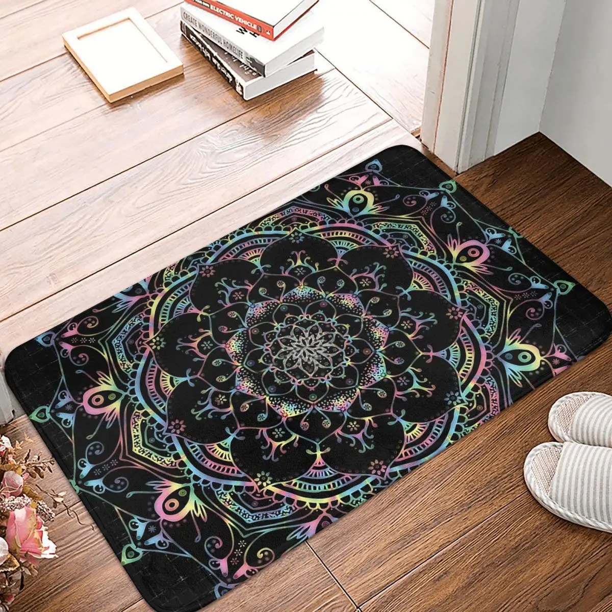 

Kitchen Non-Slip Carpet Transcendental Dream Mandala Hippie Festival Bohemian Zen Spiritual Meditation Bedroom Mat Doormat Rug