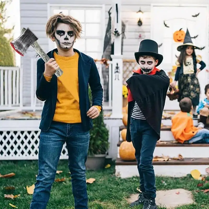 Креативное искусственное кровавое оружие на Хэллоуин нож топор пила ужаса