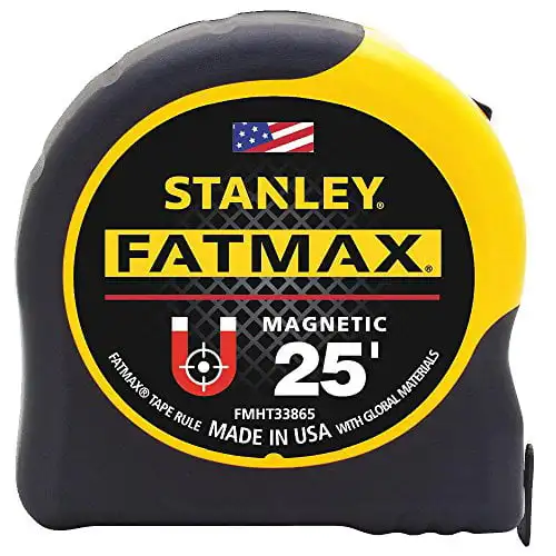 

FatMax 25 ft. L x 1.25" W Magnetic Tape Measure Yellow 1 pk