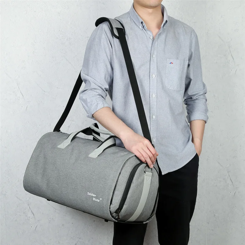 New Design Water Proof Travel Garment Bags Suit Storage Large Capacity Luggage Handbag Male Waterproof Travel Duffel Bag