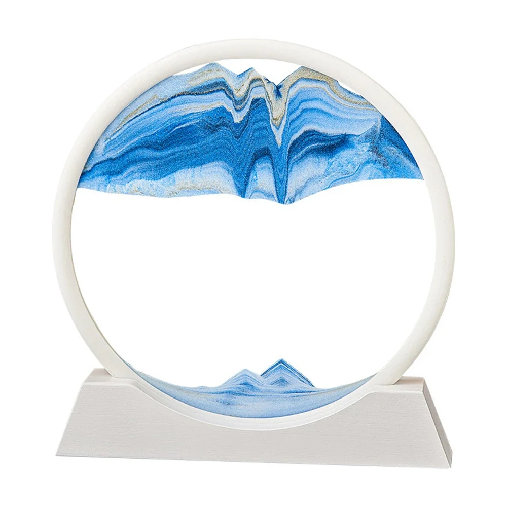 Движущийся песок художественное изображение Круглое стекло глубоководный