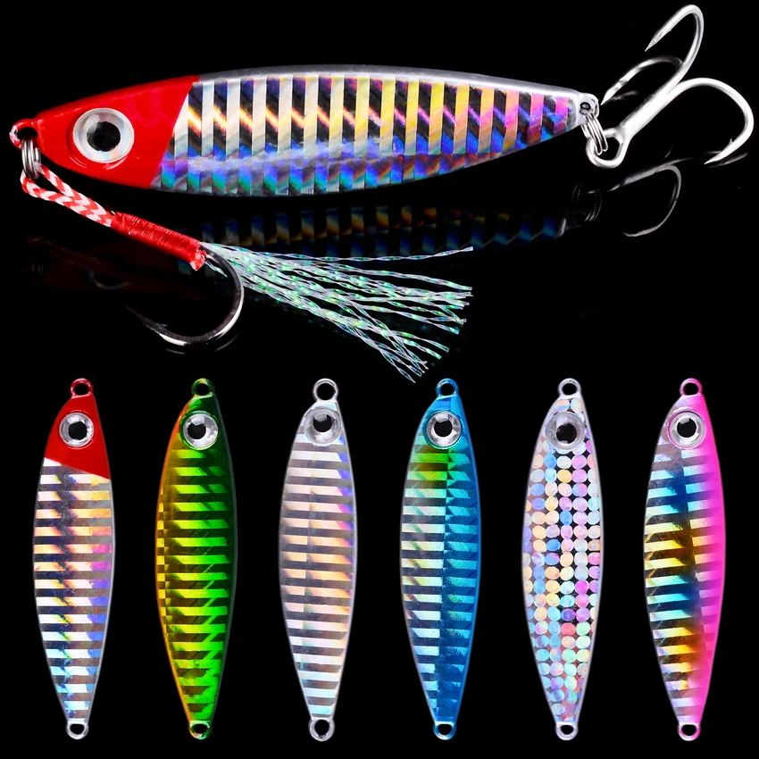 

Metal Jig 7g 10g 15g 20g 30g Shore Casting Jigging lure Shore Casting Spoon Saltwater Jack Fishing lure Bit Artificial Bait