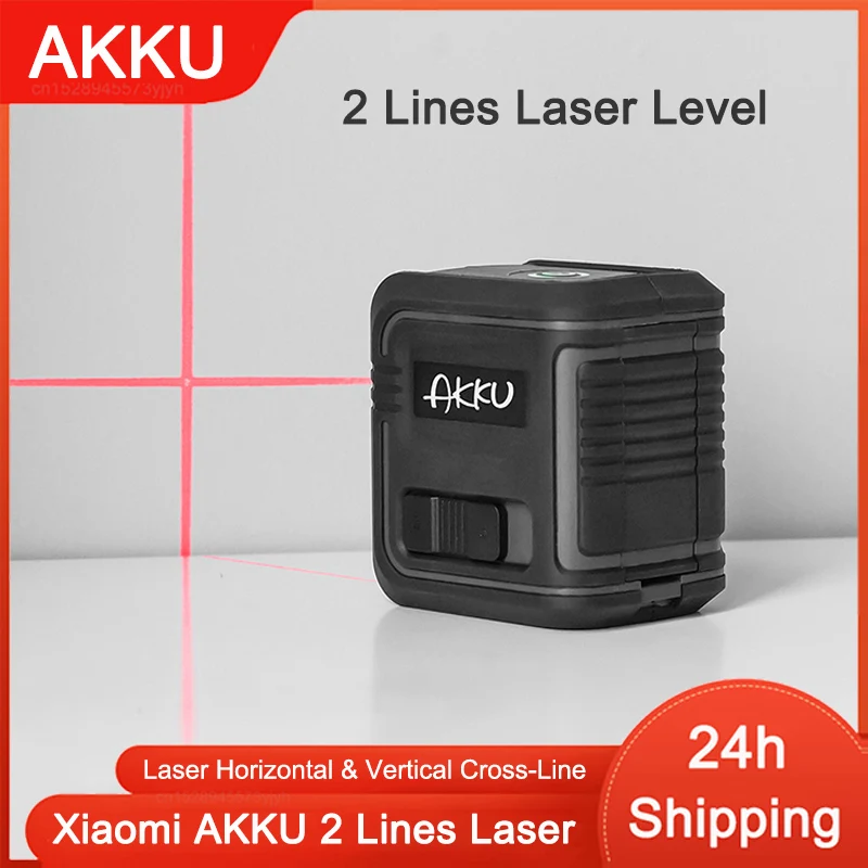

Xiaomi Mijia AKKU 2 Lines Laser Level Self-Leveling 360 Horizontal Tool Green Red Beam Laser Horizontal & Vertical Cross-Line