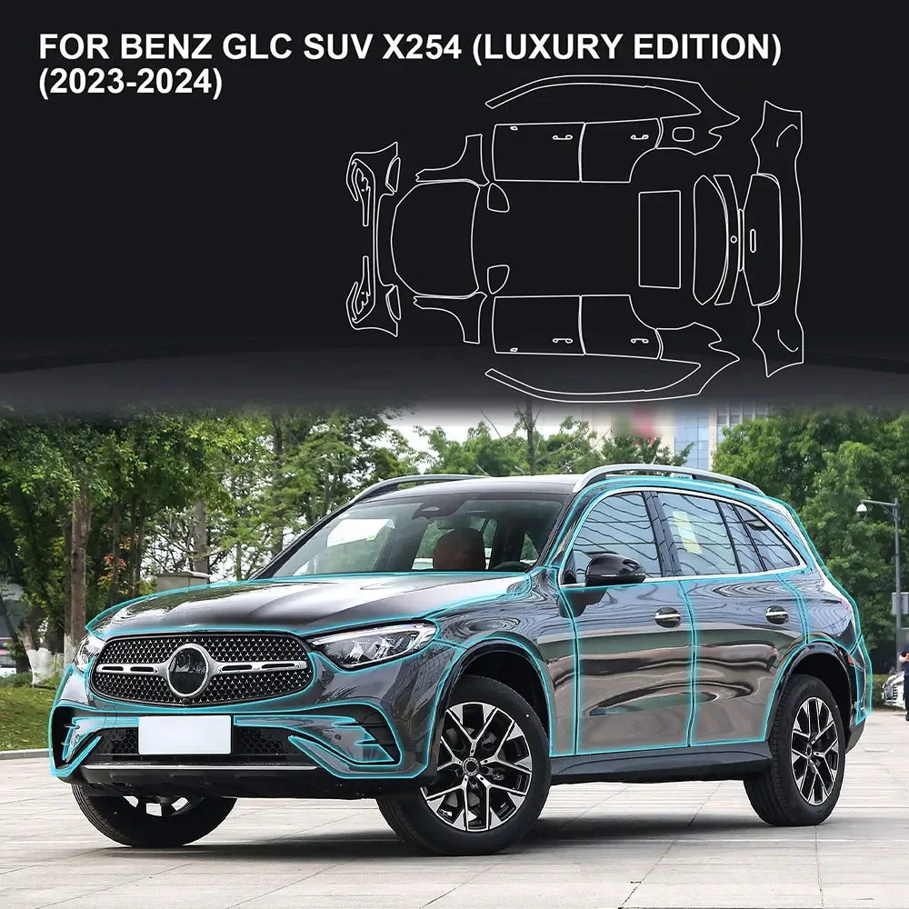 Защитная пленка для автомобильной краски Mercedes-Benz GLC X254 Luxury Base 2023 2024 прозрачный