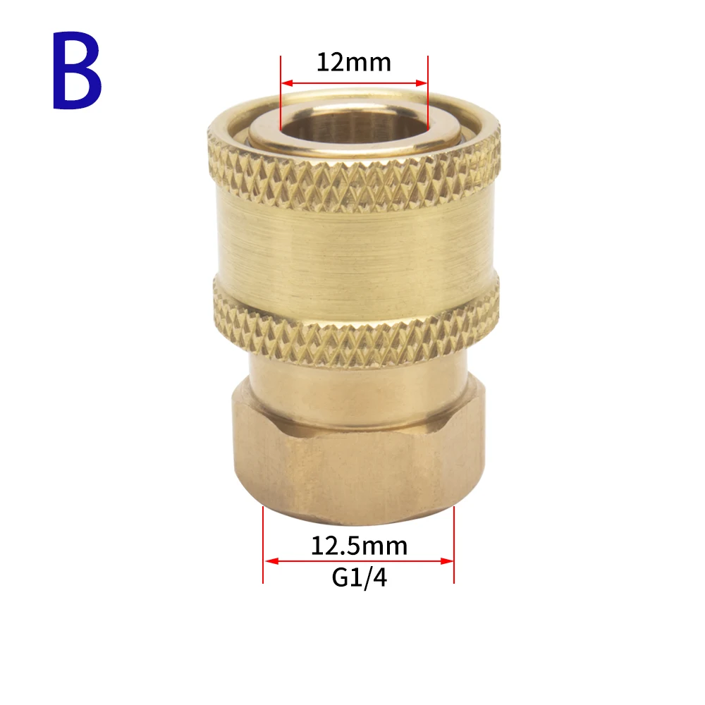 

Быстроразъемный штуцер высокого давления, 1/4 дюйма, быстроразъемный штуцер, мойка мощности, быстрое соединение, 1/4 дюйма