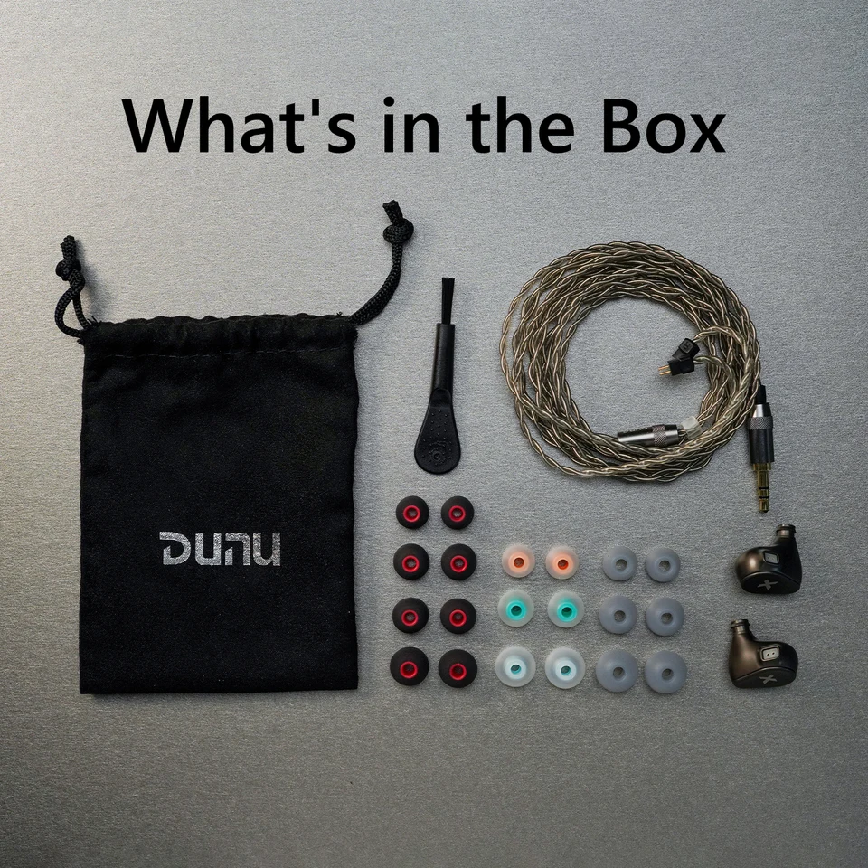Наушники DUNU Titan-X HiFi IEM с двойным магнитным динамическим драйвером, корпус из металлического сплава, 3,5 ммTypeC, с микрофоном, для аудиофилов и геймеров (art.: 3920db17a42cc) - 3920db17a42cc