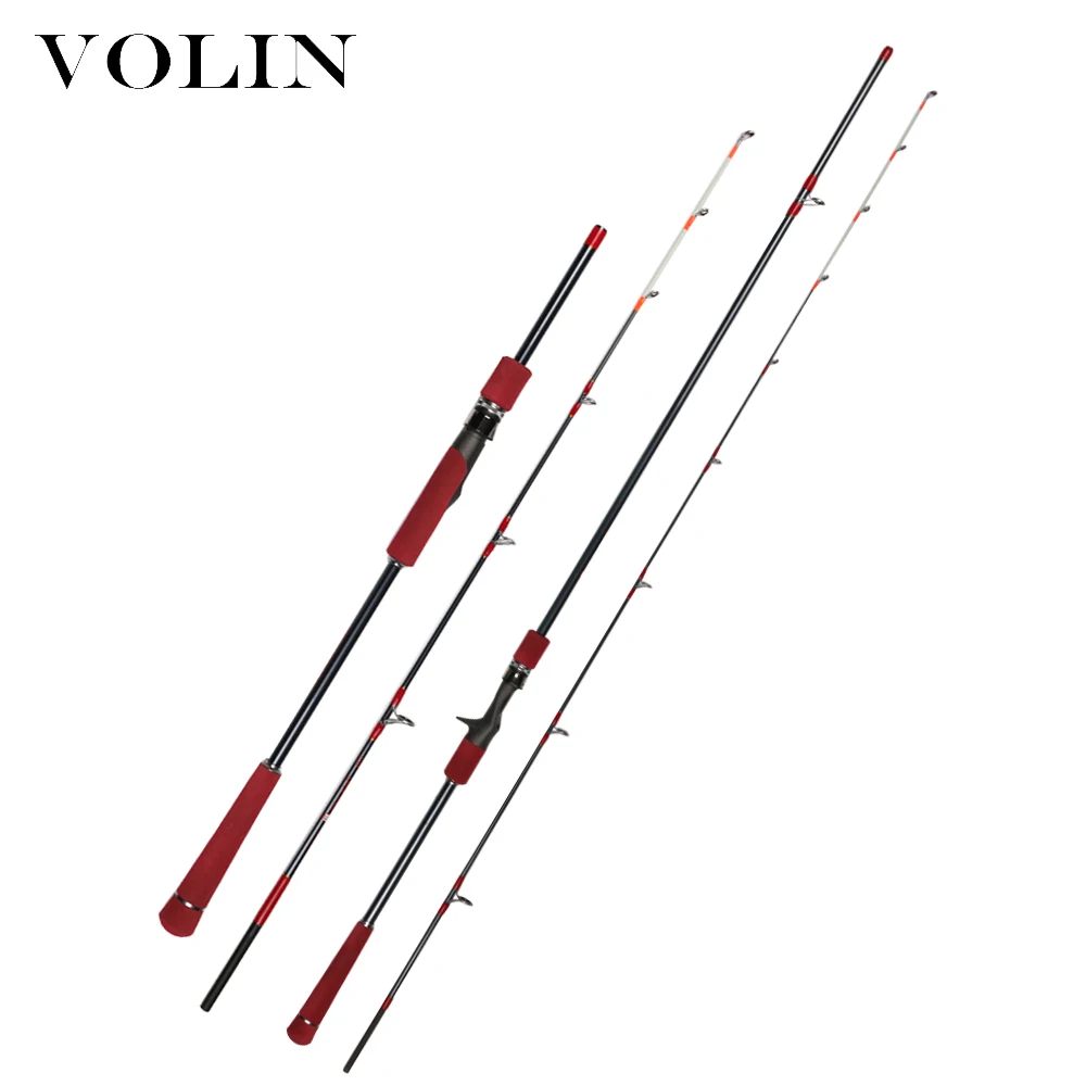 VOLIN NEW FUJI Fishing Rod 1.38m 1.58m 1.8m 2.1m 2.4m Carbon Fishing Rod Solid Top Tip Sea Fishing Rod  coastal waters Boat  Rod enlarge