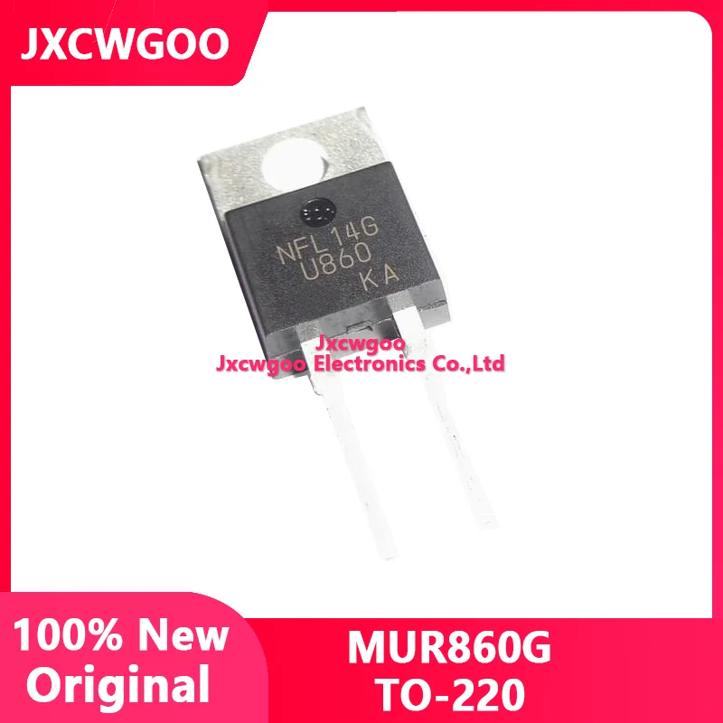 

Jxcwgoo 10pcs 600V 100% imported MUR860G U860 original new fast TO-220 8A recovery diode